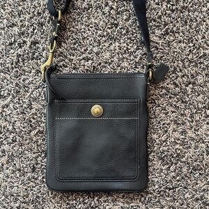 Coach Kitt Messenger crossbody bag in pebbled leather